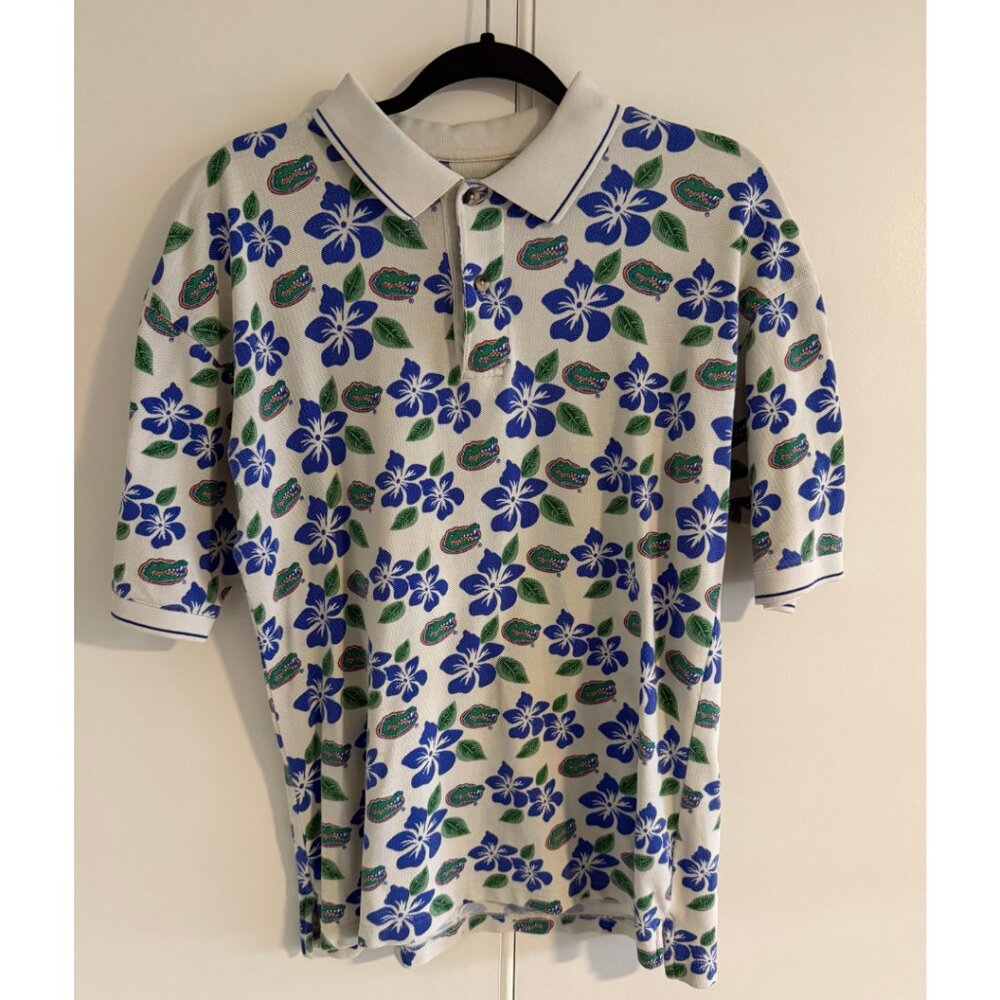 Florida Gators Vintage Floral Hawaiian Polo (Medium)